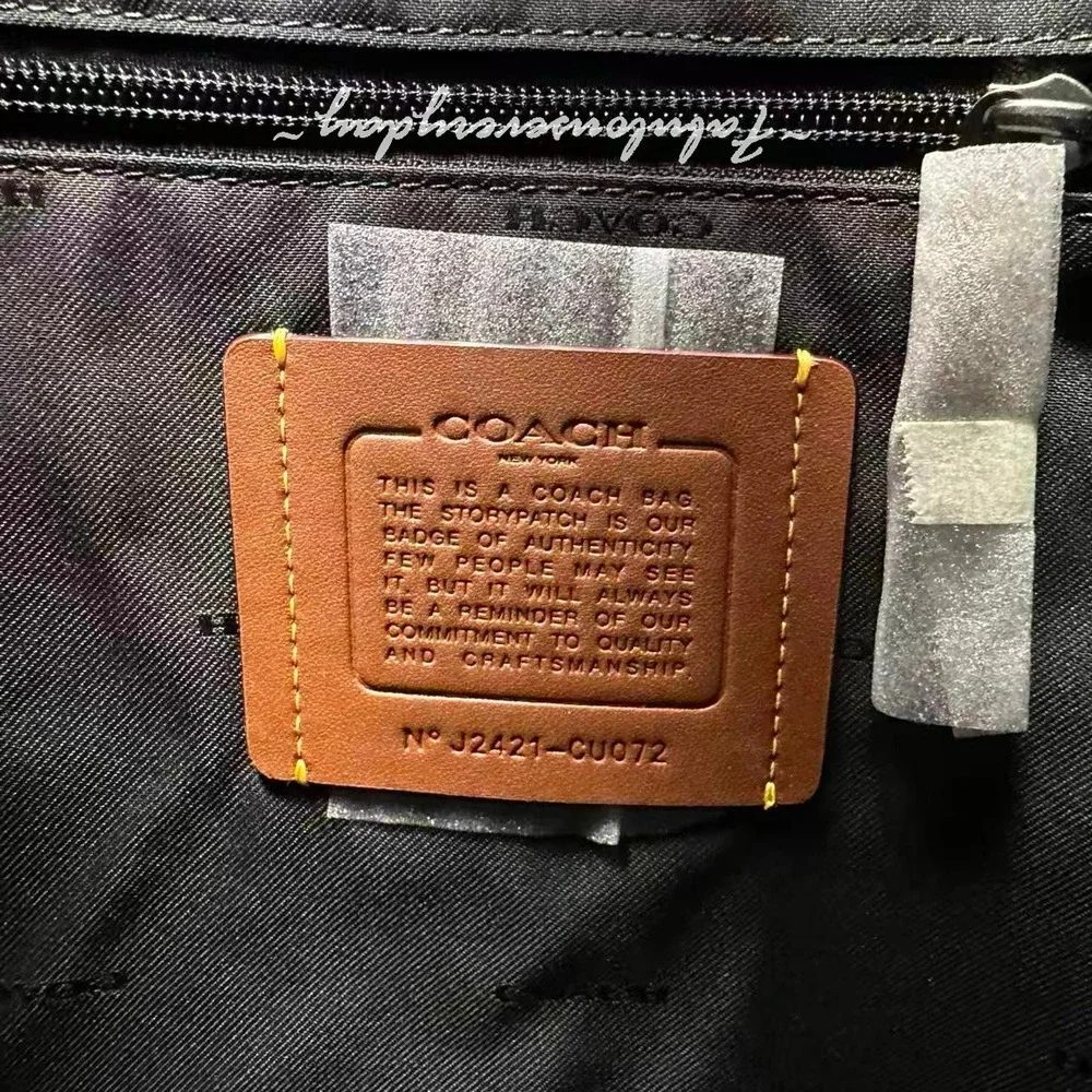 Coach Men's League Flap Backpack Laptop Bag Leather/Gunmetal/Leather CU072 NWT